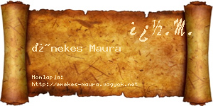 Énekes Maura névjegykártya